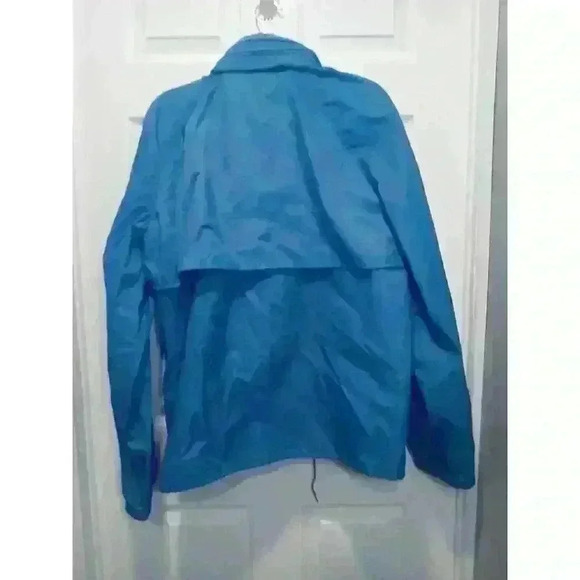 Saddlery Jacket Men Large Blue Nylon Full Zip Outdoors Windbreaker Lightweight - Picture 3 of 4